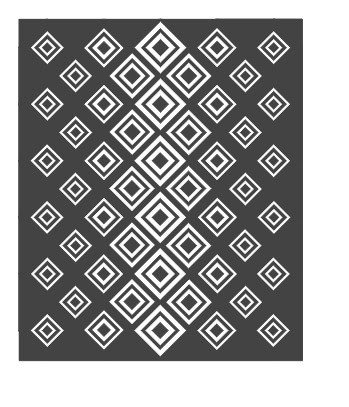 Black hot and White Small Quilt